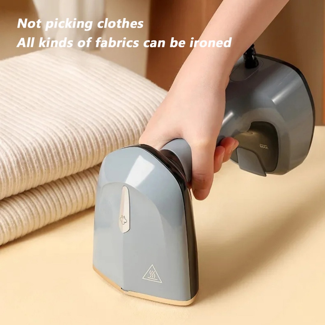 Aparat de calcat vertical portabil cu abur Ironing, putere 1500W, rezervor 150ml, Pliabil, Incalzire rapida, Potrivit pentru calatorii acasa, Albastru