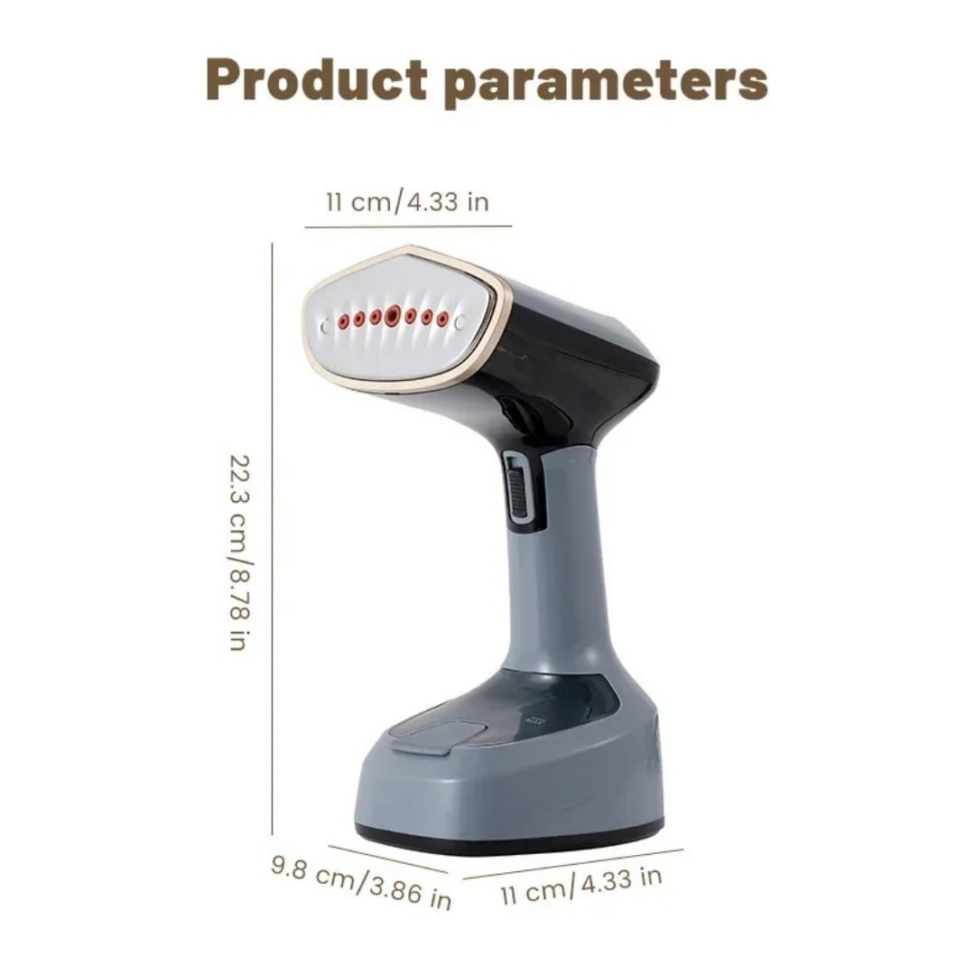 Aparat de calcat vertical portabil cu abur Ironing, putere 1500W, rezervor 150ml, Pliabil, Incalzire rapida, Potrivit pentru calatorii acasa, Albastru