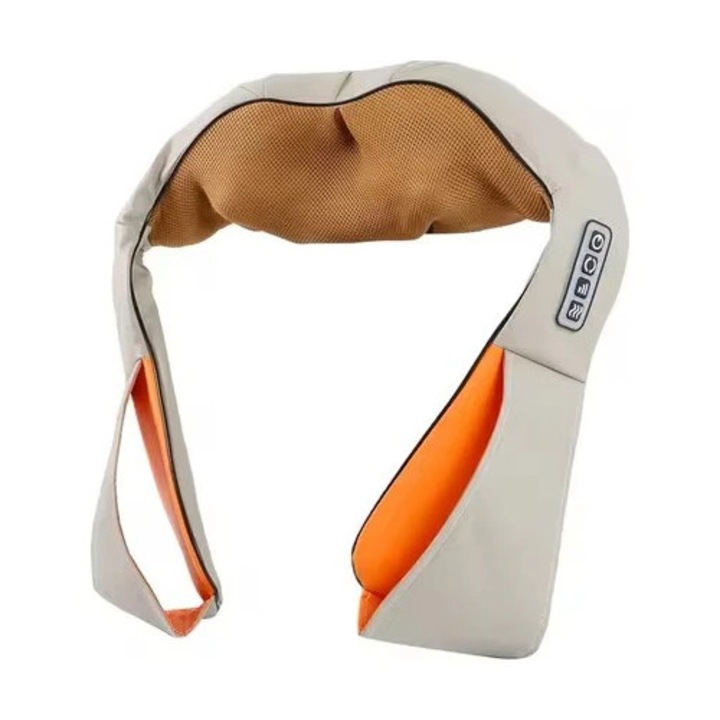 Aparat pentru masaj cervical cu incalzire, bej