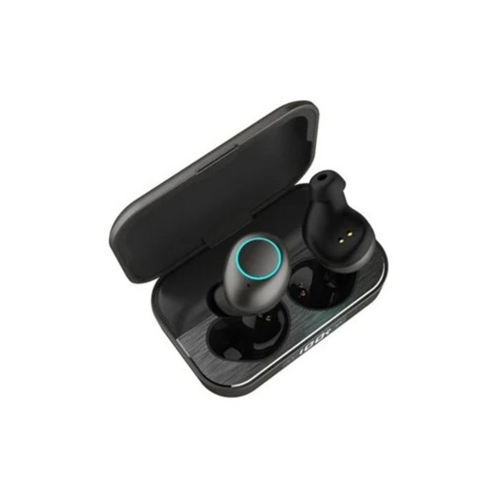 Casti Wireless Chronus X6, control tactil, culoare neagra