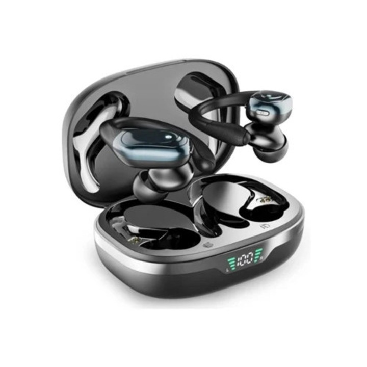 Saisiyiky BX-17-JL vezeték nélküli fejhallgató zajcsökkentéssel, LED akkumulátor kijelzővel, fekete