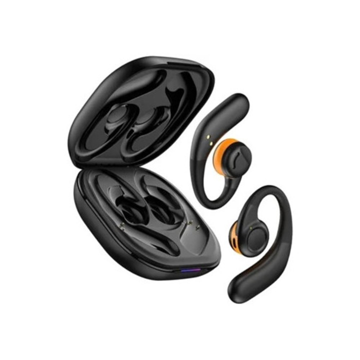 Saisiyiky Bluetooth 5.3 vezeték nélküli fejhallgató, vízálló, sport, 16.2 mm-es dinamikus meghajtókkal