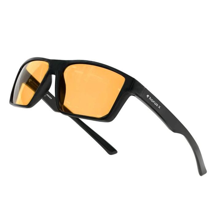 Ochelari Horus X cu filtru de lumină albastră, lentile chihlimbar, unisex