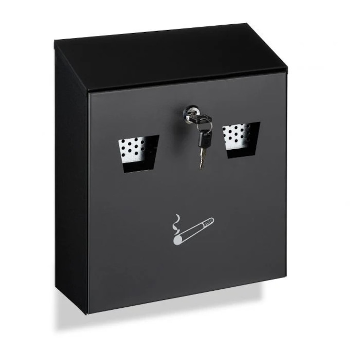 B2X fali hamutartó, 3 literes űrtartalom, vas szerkezet, ezüst, 33,5x29x12,5cm