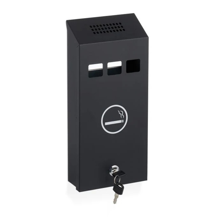 Fali hamutartó, Northio, fém, kivehető tartály, 35,5x16x10cm