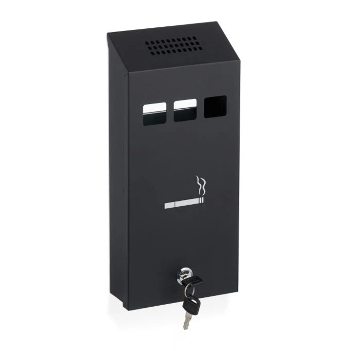 Fali hamutartó, Northio, fém, cigaretta motívummal, 35,5x18x10cm