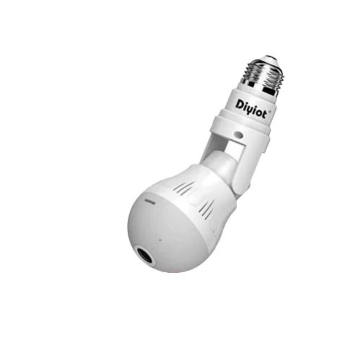 Camera de supraveghere Jsf36354, 1080P, panoramica 360, tip bulb, Fisheye