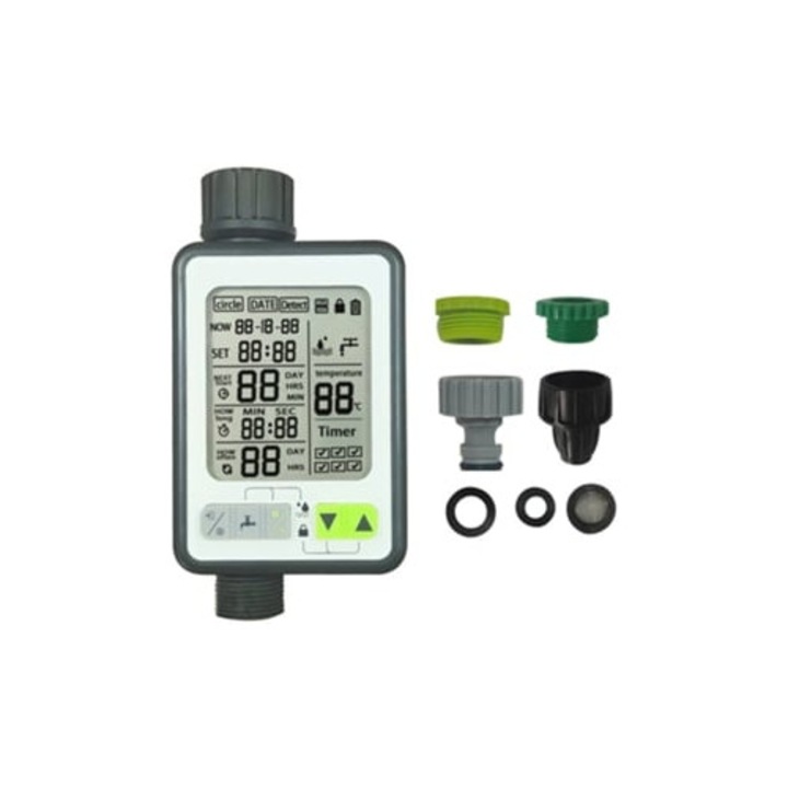 Автоматичен програматор за поливане с 3 режима и сензор за дъжд