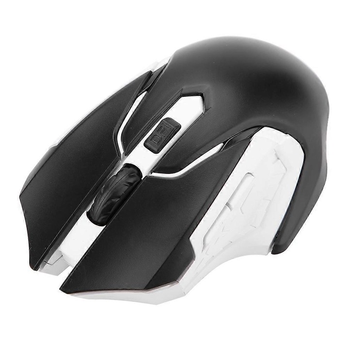Vezeték nélküli gamer egér, 1200DPI, 2.4GHz átvitel, ergonomikus kialakítás, fekete