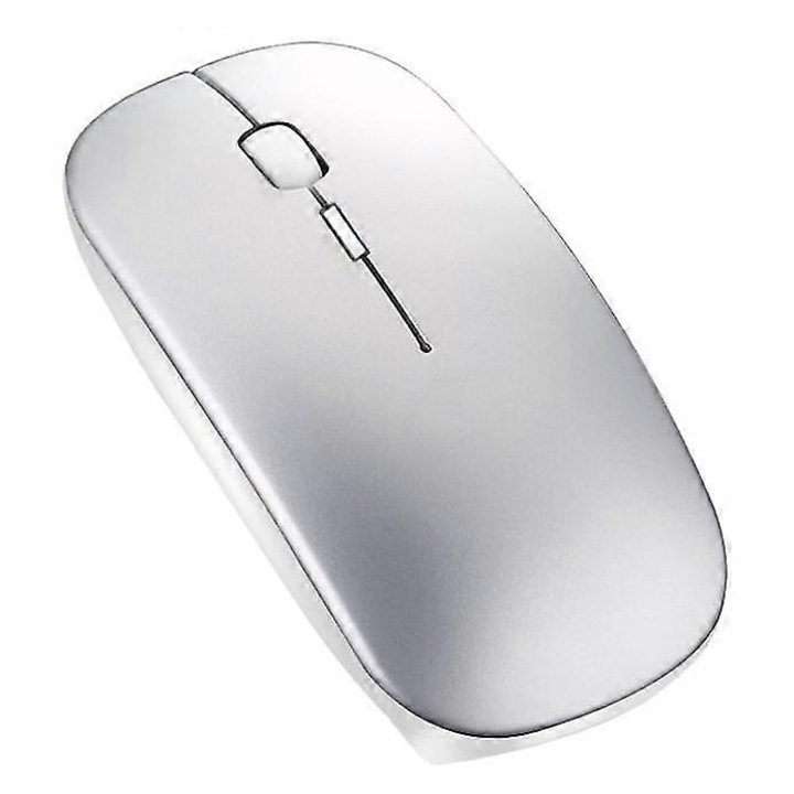 Mouse Bluetooth Wireless Reincarcabil, Argintiu, 11.18x5.79x1.98cm, 100g