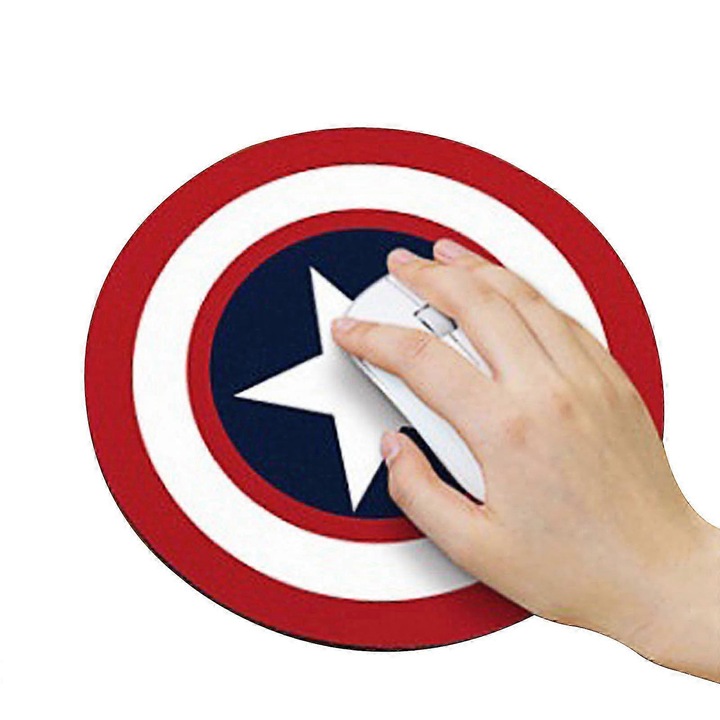 Mouse Pad Rotund, Design Alpaca, Multicolor, 20x0.3cm, Set 1 buc