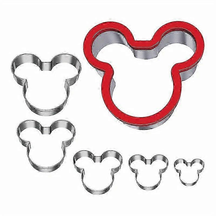Set forme prajituri din otel inoxidabil, tema animale, pentru decorare prajituri