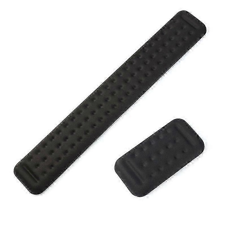 Suport ergonomic pentru incheietura mainii, set pentru tastatura si mouse, negru, 1x incheietura tastatura, 1x incheietura mouse