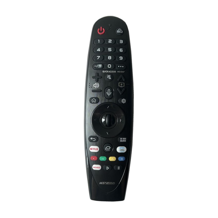 Telecomanda universala AKB75855501 pentru TV LG Smart, neagra, 3.05x18.54x5.08cm, cu functie mouse USB