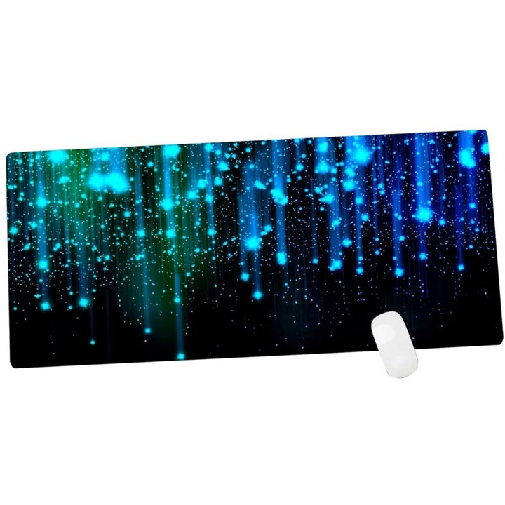 Mousepad Gaming, 900x400x2mm, suprafata neteda, baza antiderapanta, albastru
