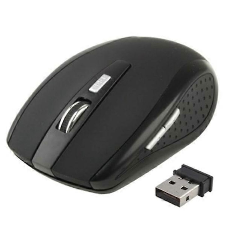 Mouse wireless, 6D optic, design ergonomic, negru, 10m