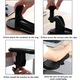 Ergonomikus asztali tartó készlet, csuklótámasz párna, egértámasz, 2 darab, fekete színű
