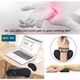 Ergonomikus asztali tartó készlet, csuklótámasz párna, egértámasz, 2 darab, fekete színű