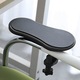 Ergonomikus asztali tartó készlet, csuklótámasz párna, egértámasz, 2 darab, fekete színű