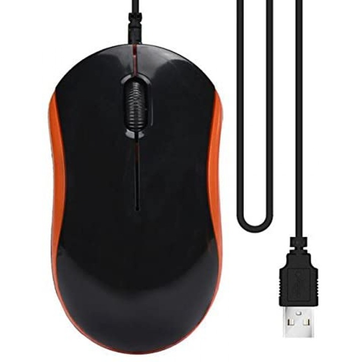 Mouse optic mini, portabil, 1000DPI, USB, set