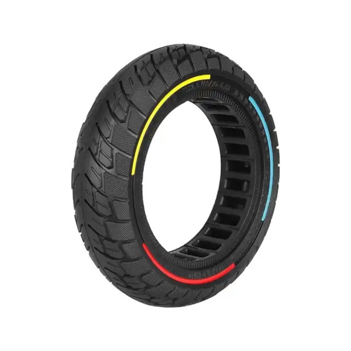 Cauciuc plin pentru trotineta electrica 10x2.5, compatibil Kugoo M4/M4 Pro Zero 10X - Model Tricolor