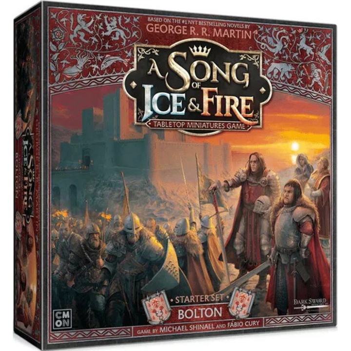Joc de societate, CMON, A Song of Ice & Fire: House Bolton Starter Set, set complet, 3 unități, multicolor