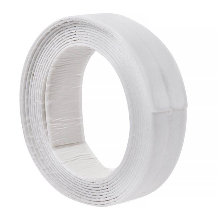 Banda Etansare Izolatoare Autoadeziva PVC pentru Cada Bai Bucatarii 3.3m x 2.8cm Alba