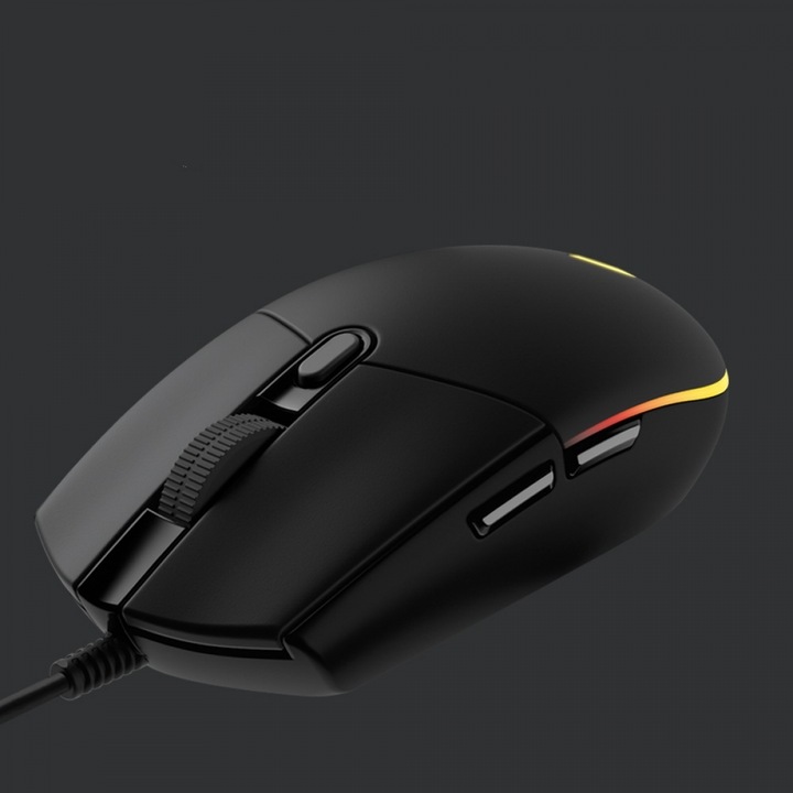 Mouse gaming cablat, 4 setari DPI, iluminare RGB, 8.26x4.33x2.75 inch