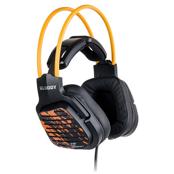 Căști cu fir, A4TECH Bloody G565, 50 mm, RGB, 7.1 VS, Anulare zgomot, Gaming, USB, Enegry Black