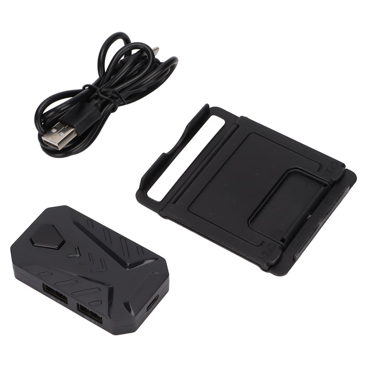 Bluetooth 4.0 adapter játékkontrollerhez, 3 USB port, Android, iOS kompatibilis, fekete