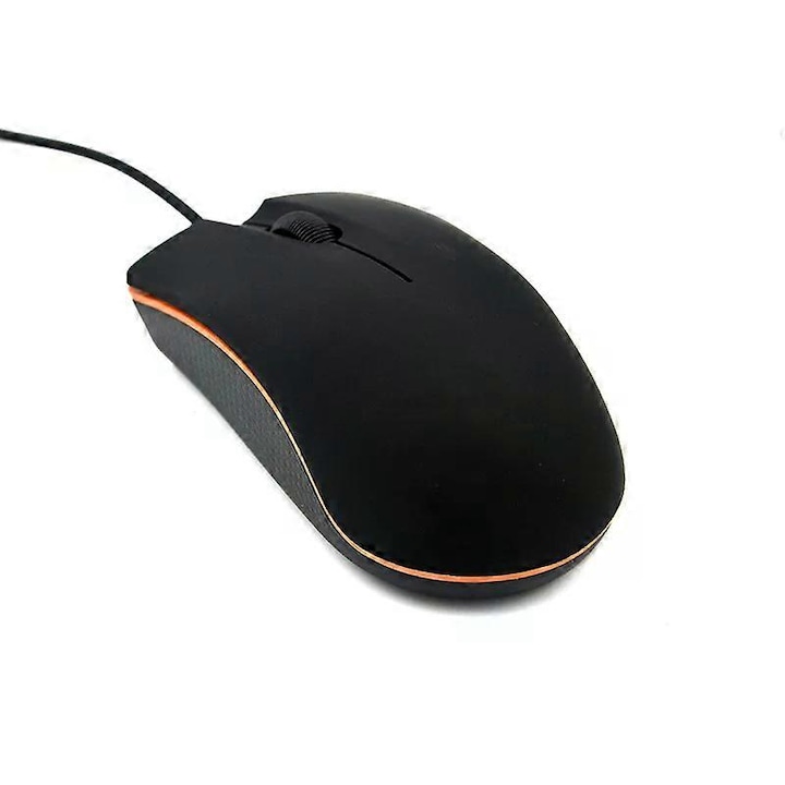 Mouse cablat, 1200DPI, design ergonomic, textura mata, 9.3x4.7x3.3cm