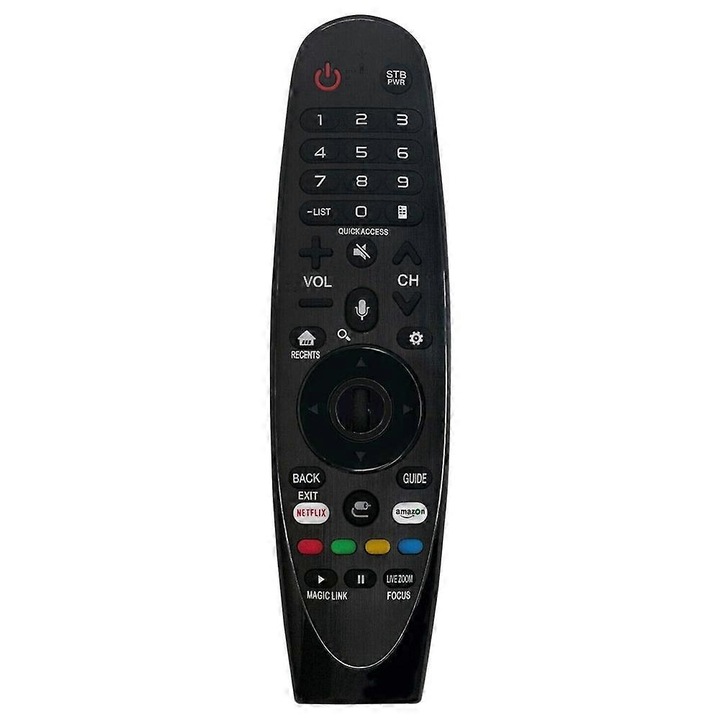 Telecomanda ergonomica AN-MR650A pentru TV LG, material ABS, functionare sensibila, distanta de transmisie 1-8m, set.