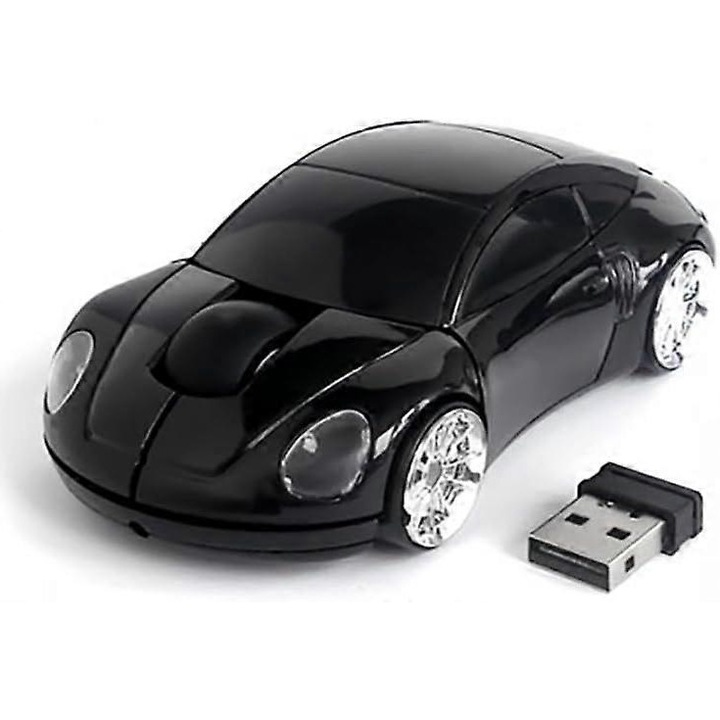 Egér vezeték nélküli Porsche, kompakt, fekete, 1600 cpi, 2.4 GHz