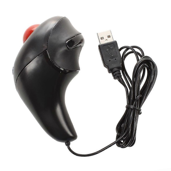 Vezetékes egér Trackball-lal, kettős használat, 1200 dpi, 1600 dpi, 2m, többszínű