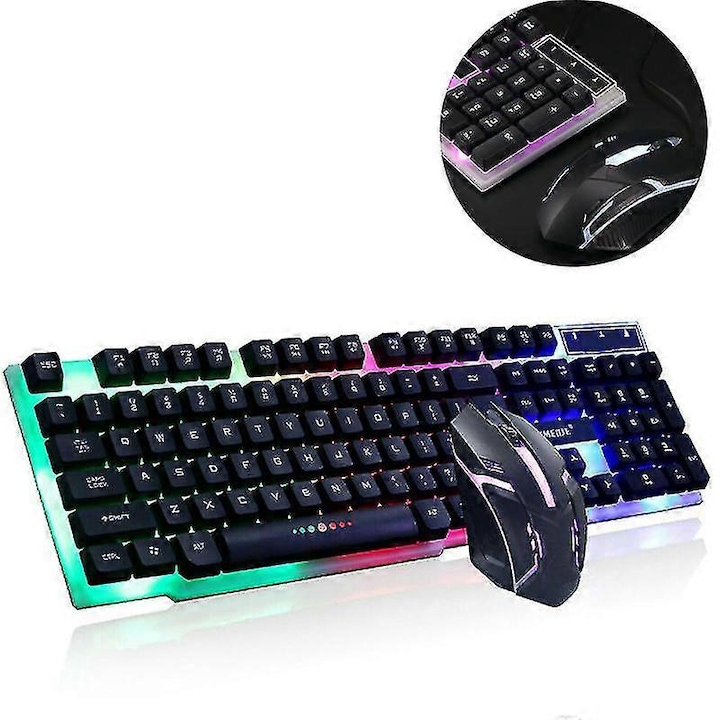 Tastatura gaming, The G-Lab, KEYZ RUBIDIUM, mecanica, RGB, alb