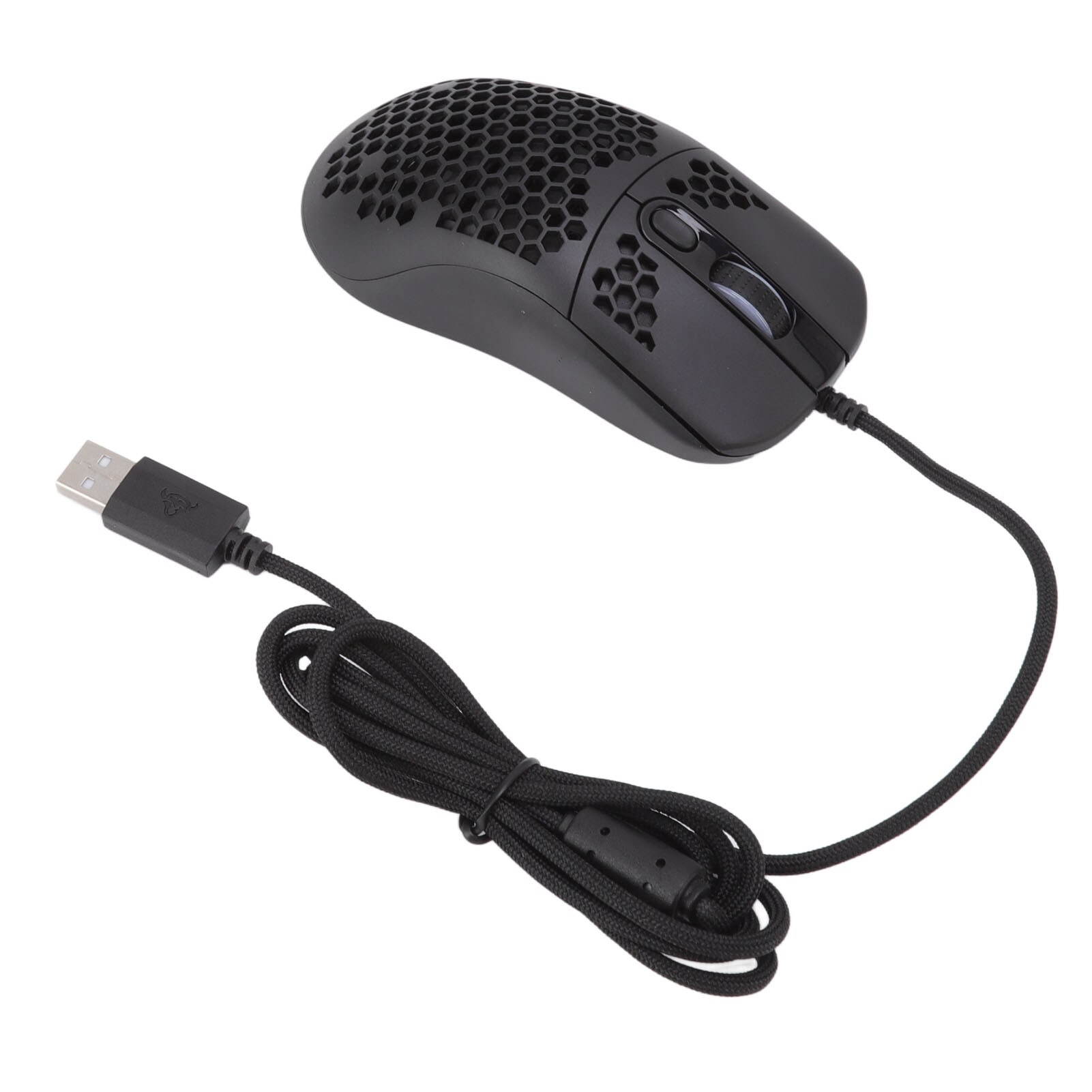 Mouse gaming cu iluminare RGB, 12000 DPI, design ergonomic, cablu ...
