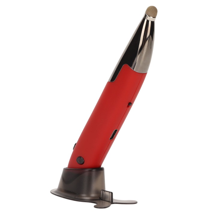 Mouse wireless tip stilou, 4 butoane, Bluetooth 2.4g, rosu, portabil