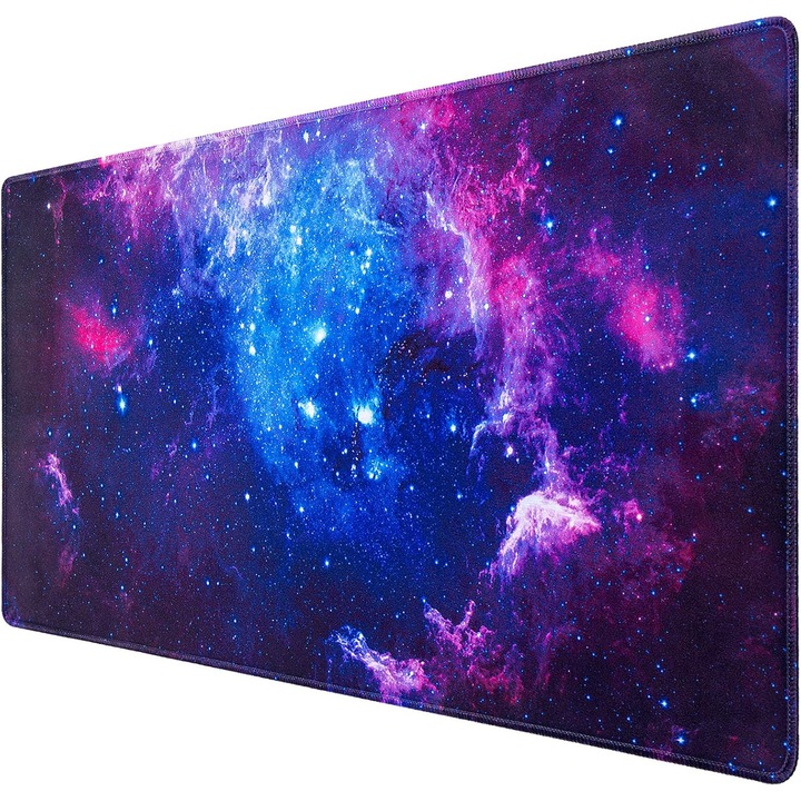 Mousepad XXL, 31.5x15.7x0.12 inches, suprafata ultra-neteda, baza din cauciuc antiderapant, set