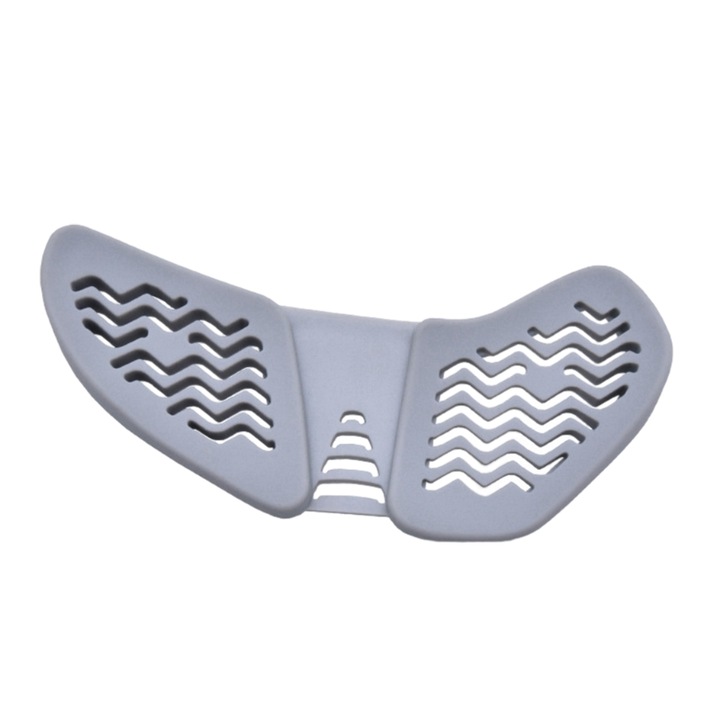 Pad de mouse ergonomic, suport pentru incheietura mainii, silicon, negru, 96.8x35mm, set 1 buc.