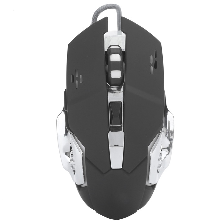 Mouse gaming cablat Q5, 6 butoane, 800-2400 DPI, lungime cablu 1.4m, culoare multicolor