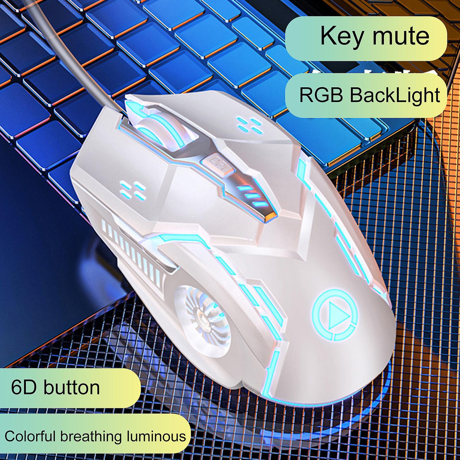 Mouse gaming, 3200DPI, RGB, ergonomic, 12.3x6.6x3.7cm, cablu - eMAG.ro