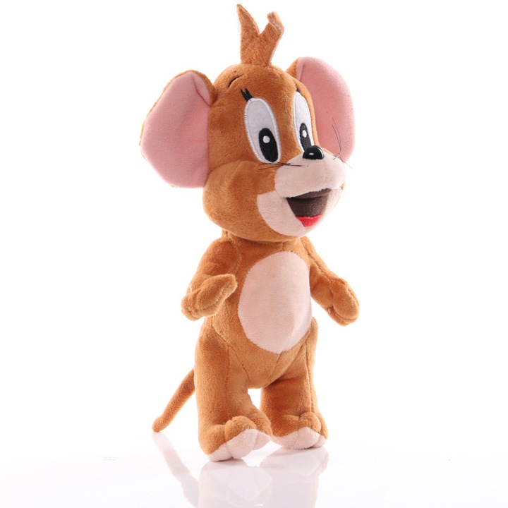 Jucarie de plus set Pisica si Soarece, 25cm, multicolor