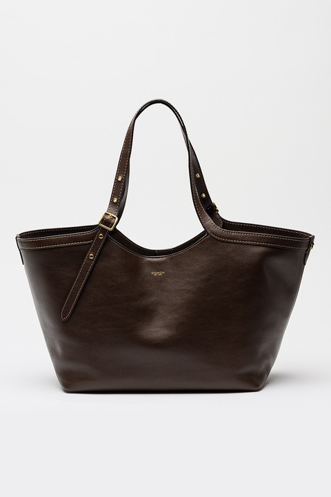 COACH, Gramercy tote fazonú bőrtáska, Konyakbarna