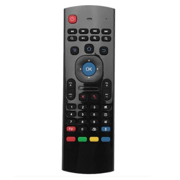 Telecomanda wireless MX3, control vocal, 2.4G, neagra, dimensiuni portabile