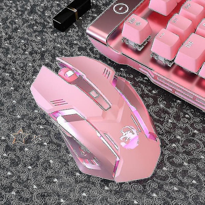 Mouse wireless, roz, 1200 DPI, 10m, portabil - eMAG.ro