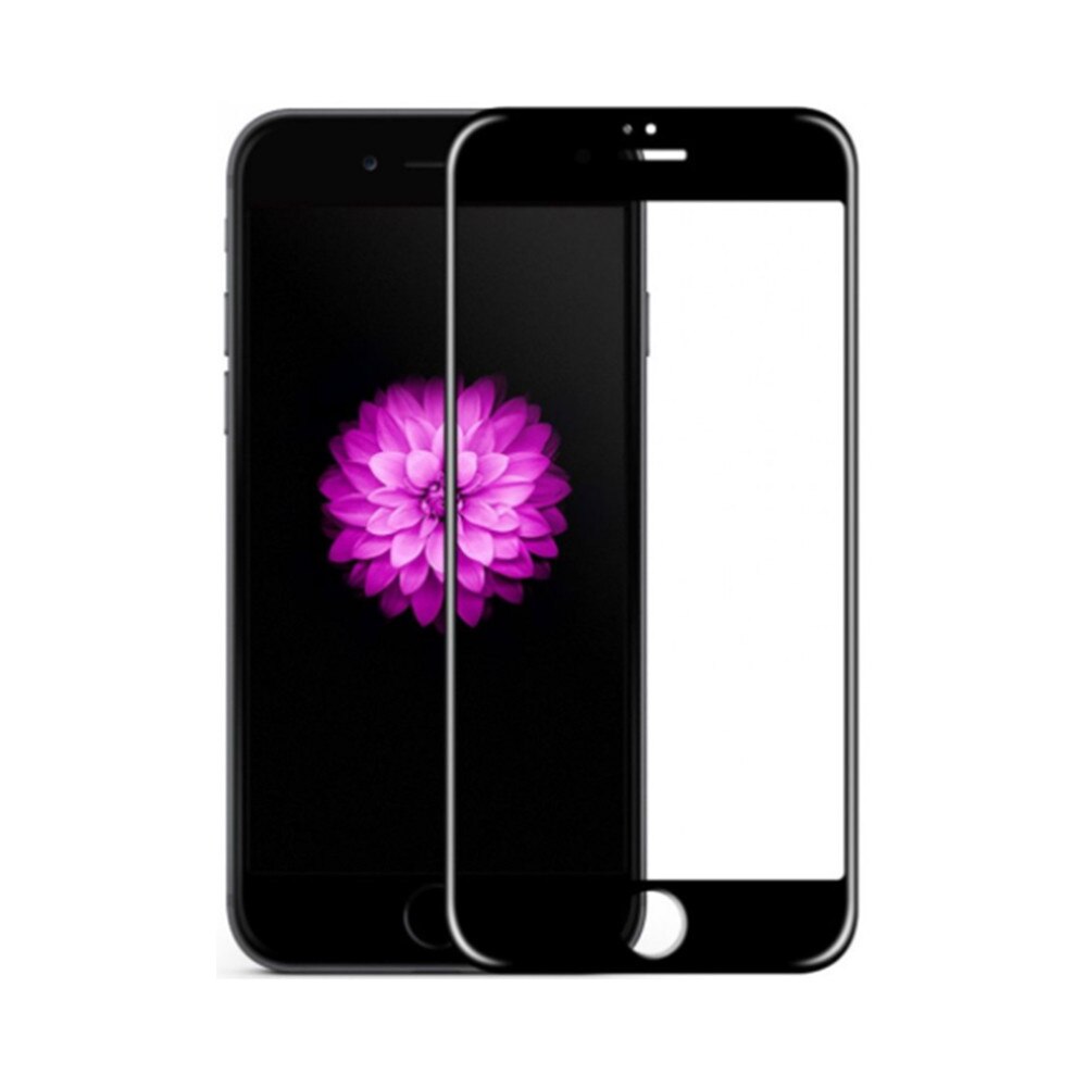 Folie ecran sticla securizata Gold Full Cover pentru iPhone 6 Plus Black