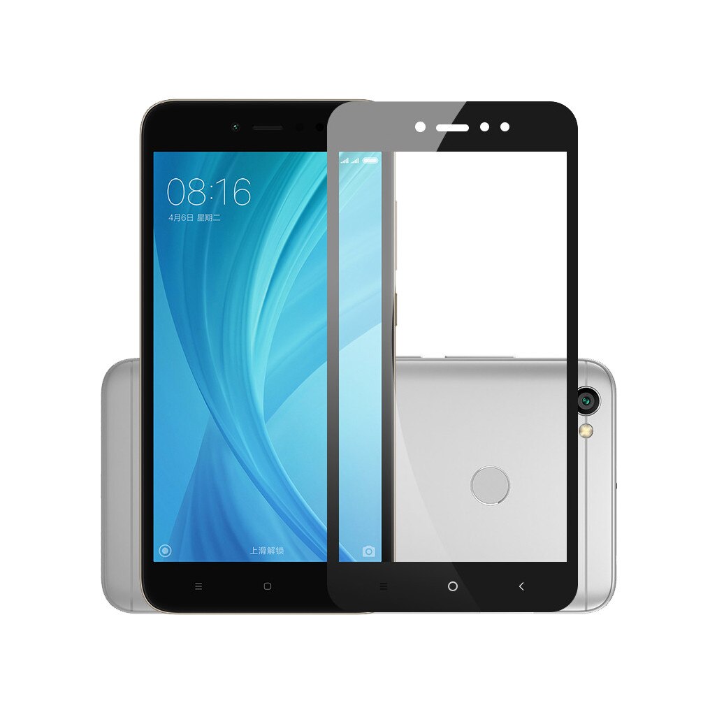 Folie protectie sticla securizata full size pentru Xiaomi Redmi Note 5A Prime / Y1, negru