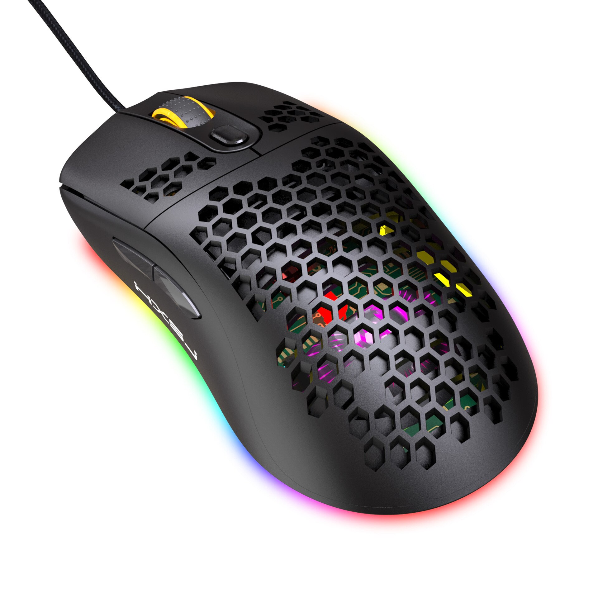 Mouse de gaming X600, 6 butoane, iluminare RGB, DPI ajustabil 6400 ...
