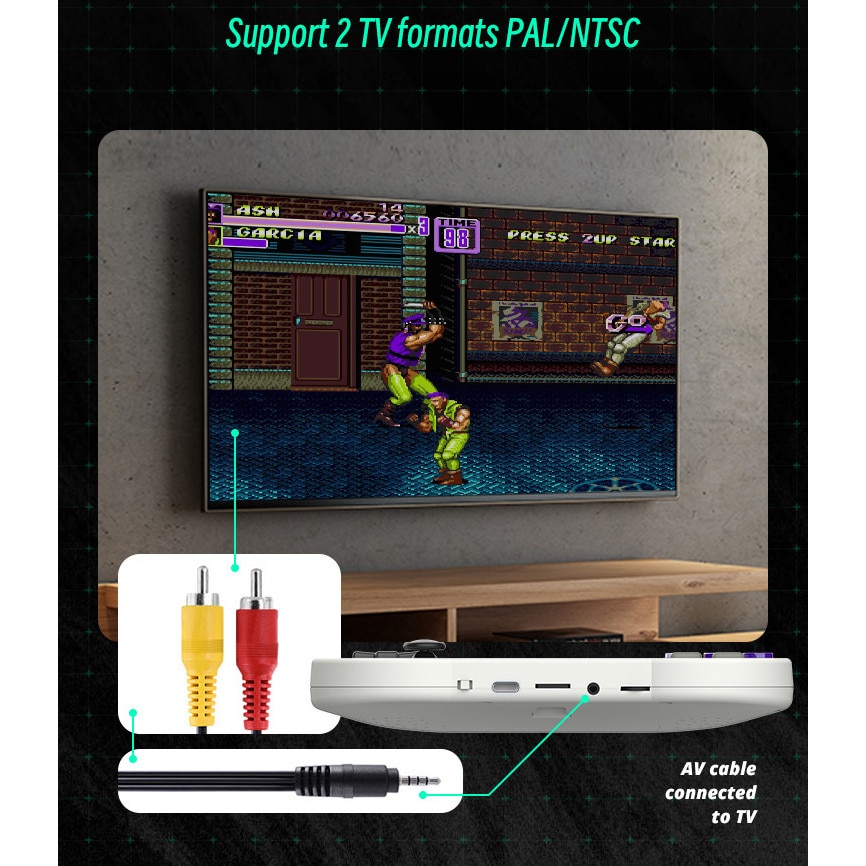 Consola portabila DataFrog SF2000 - Knight’s Starter Pack, Emulatoare GB/GBC/SFC/FC/MAME, Ecran IPS 3.0 inch, 6000 Jocuri, 16GB, Gri