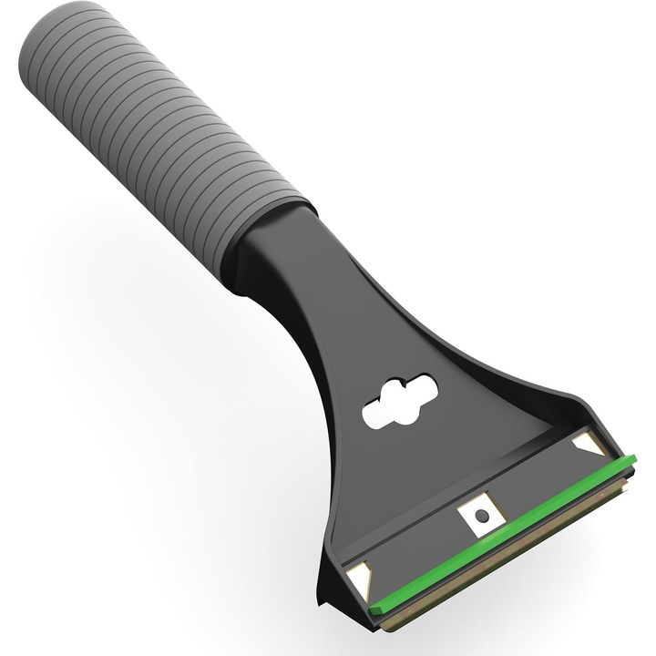 Racleta auto, Maner ergonomic cu invelis moale, ABS, 21.5 x 10 cm, Gri